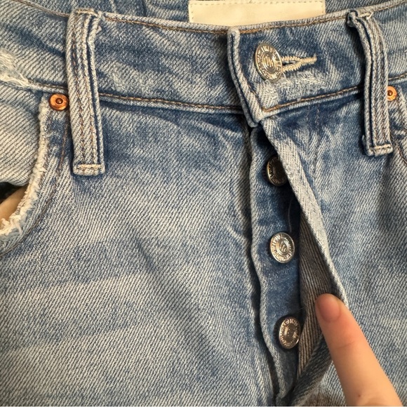 MOTHER Superior The Tomcat Jeans The‎  Confession Size 25 Light Wash High Rise - Picture 5 of 16